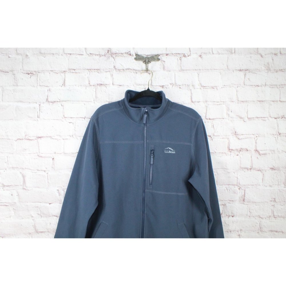 Ll Bean Windproof Softshell Jacket Polyester Carb… - image 3